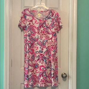 Lilly Pulitzer Pink and Blue Paisley Mini Dress